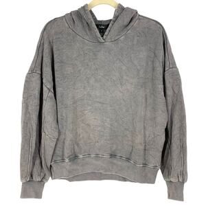 Lulu's Charcoal Hooded Sweatshirt Women's Size Small‎ NEW